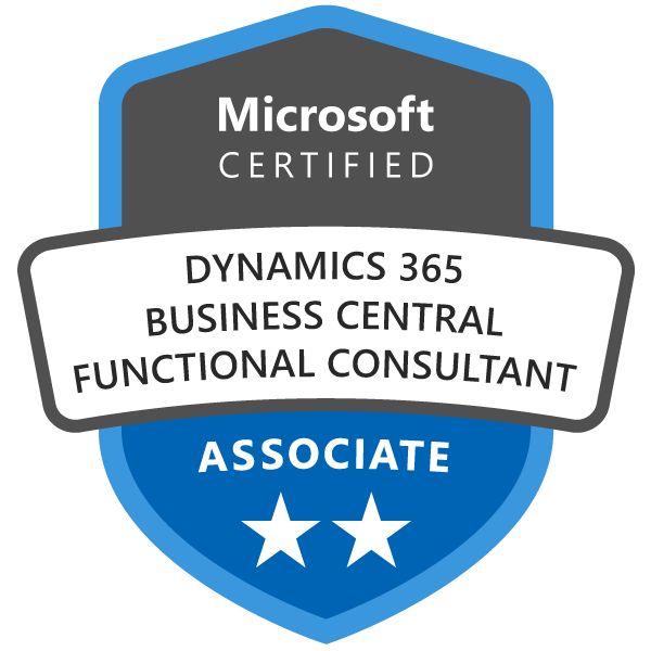 Microsoft Dynamics 365 Business Central Functional Consultant
