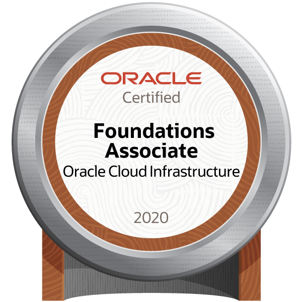 Oracle Cloud Infrastructure Foundations 2020 Associate